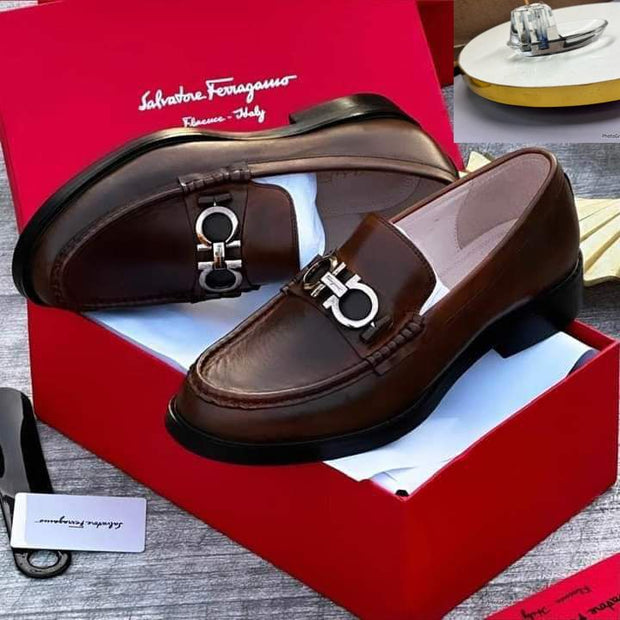 S F coffee brown shoe