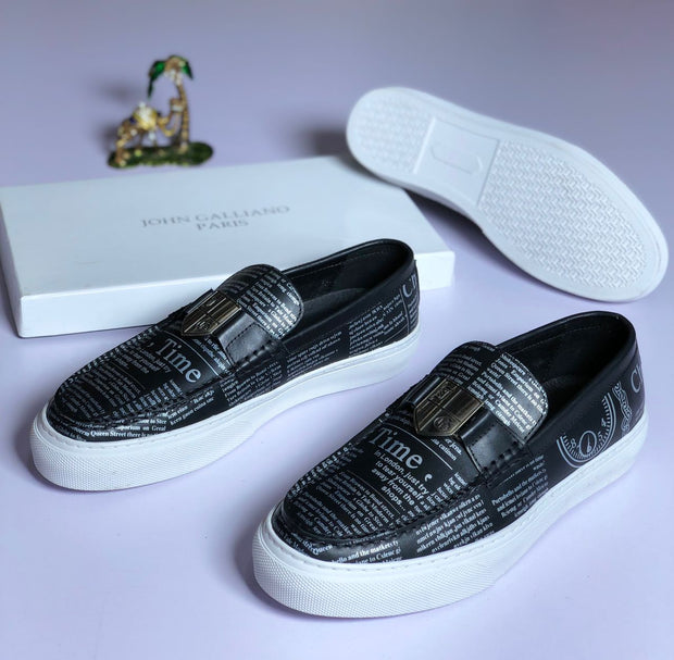 John Galliano Black Sneakers