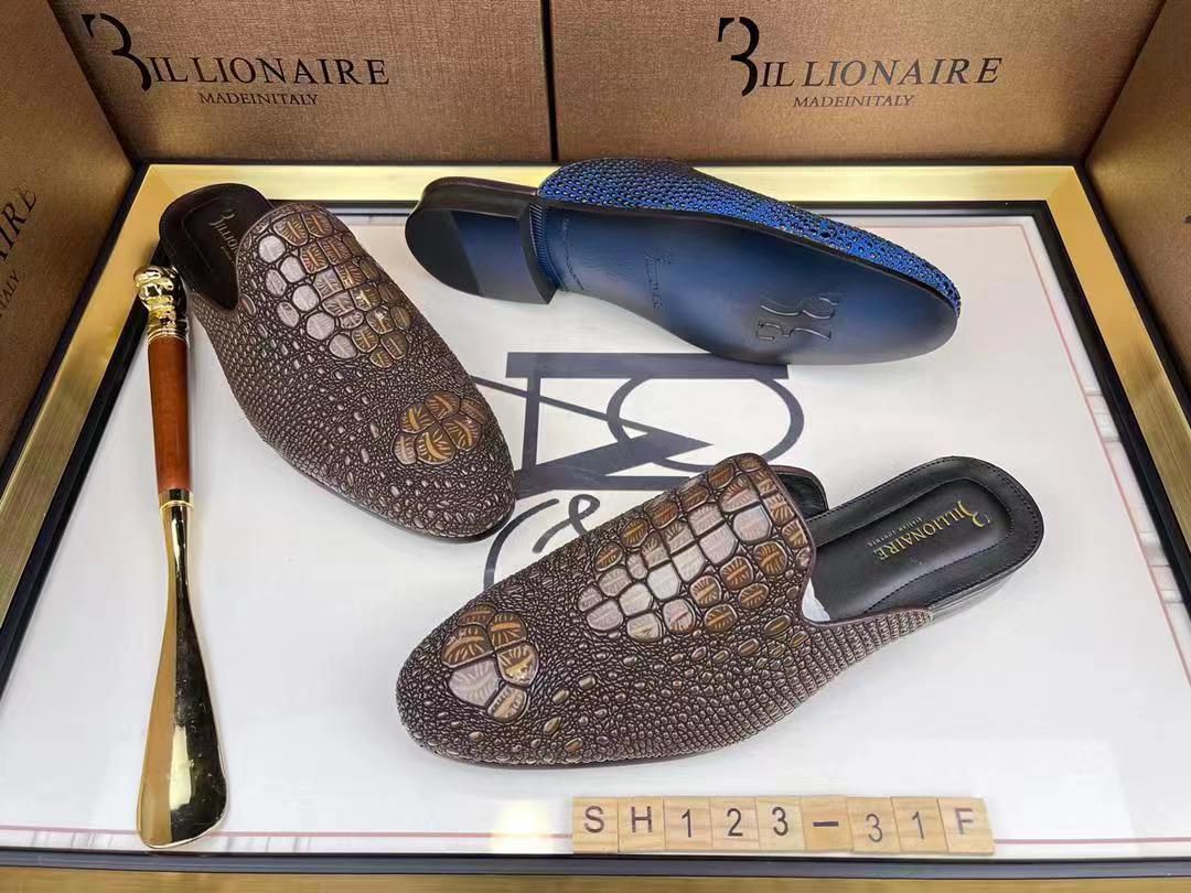 Billionaire Brown Half Shoe
