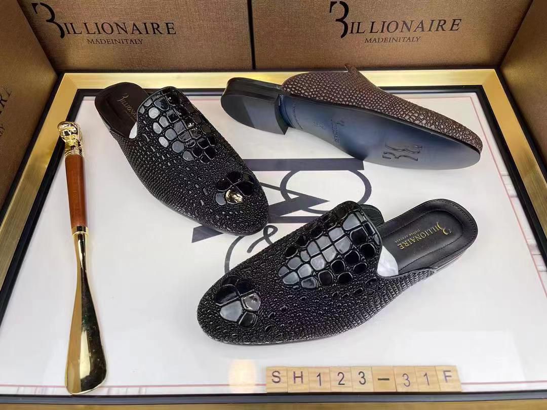 Billionaire Black Half shoe